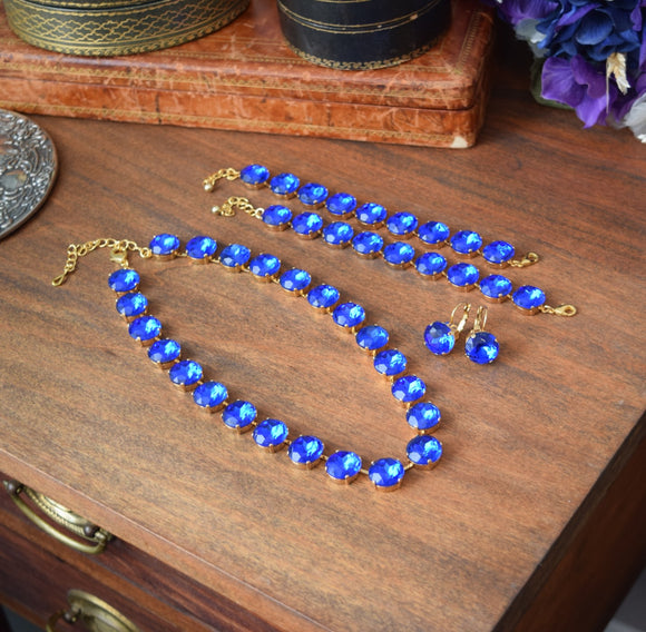 BLACK FRIDAY Parure - Sapphire - Medium Round