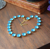 BLACK FRIDAY Sample Sale! Aquamarine Collet - Medium Round