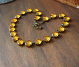 BLACK FRIDAY Sample Sale! Orange Topaz Collet - Medium Round