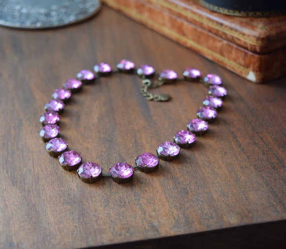 BLACK FRIDAY Sample Sale! Light Pink Topaz Collet - Medium Round