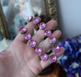 BLACK FRIDAY Sample Sale! Light Pink Topaz Collet - Medium Round