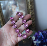 BLACK FRIDAY Sample Sale! Light Pink Topaz Collet - Medium Round