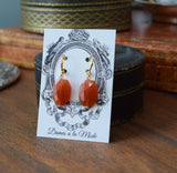 BLACK FRIDAY Faceted Carnelian Earrings