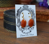 BLACK FRIDAY Faceted Carnelian Earrings