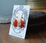 BLACK FRIDAY Faceted Carnelian Earrings
