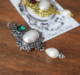 BLACK FRIDAY Renaissance Pearl and Crystal Pendant