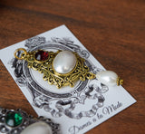 BLACK FRIDAY Renaissance Pearl and Crystal Pendant