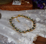 Rainbow Crystal Necklace - Large Oval