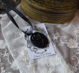 "Ironwork" Lace Flower Pendant