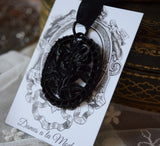 "Ironwork" Lace Flower Pendant