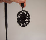 "Ironwork" Lace Flower Pendant