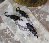 "Ironwork" Victorian Hand & Snake Brooch