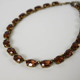 ON SALE! Colorado Topaz Swarovski Crystal Necklace - Medium Oval