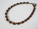ON SALE! Colorado Topaz Swarovski Crystal Necklace - Medium Oval
