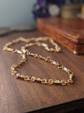 Long Renaissance Chain Necklace - Hoops and Filigree