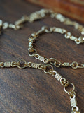 Long Renaissance Chain Necklace - Hoops and Filigree
