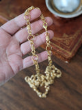 Long Renaissance Chain Necklace - Hoops and Filigree