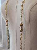 Renaissance Jewelry Set - Pink Bead, Chain, and Pearl