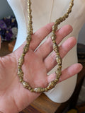 Renaissance Jewelry Set - Ruby Crystal and Dark Gold