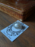 Filigree and Pearl Brooch - Antique Silver Tone