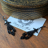 "Ironwork" Gothic Pendant Earrings