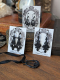 "Ironwork" Lyre Pendant Necklace