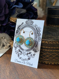 Turquoise Cluster Earrings