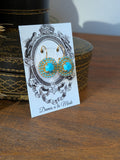 Turquoise Cluster Earrings