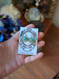 Turquoise Cluster Earrings