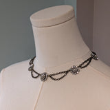 BLACK FRIDAY Crystal Cluster Festoon Necklace