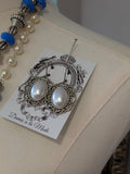 Renaissance Jewelry Set - Blue, Pearl, and Silver