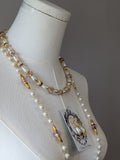 Renaissance Jewelry Set - Pink, Gold, and Pearl
