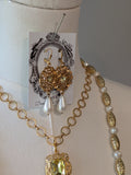 Renaissance Jewelry Set - Gold, Pearl, and Citrine