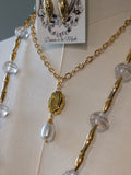 Renaissance Jewelry Set - Gold and Clear