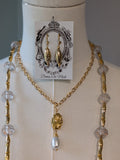 Renaissance Jewelry Set - Gold and Clear