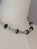 Renaissance Necklace - Silver and Dark Purple