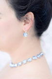 Sapphire Blue  Riviere Necklace - Medium Round
