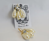Girandole Earrings - Huge Pearl
