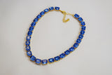 Ocean Blue Collet Necklace - Small Octagon