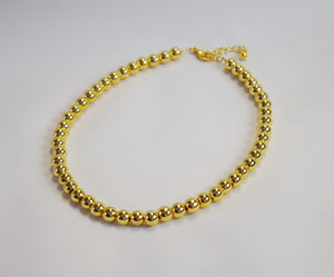 Bright Golden Bead Necklace