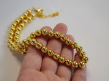 Bright Golden Bead Necklace