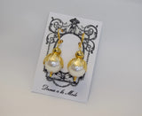 Pearl "flower" earrings