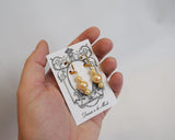 Pearl Earrings - Golden Triple Drop