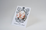Pink Cameo Earrings - Vintage Acrylic Cameos