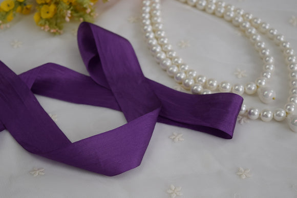 Silk Ribbon - Purple - 1.25