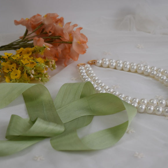 Silk Ribbon - Light Green - 1.25