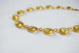 Yellow Crown-set Riviere Necklace - Large Oval