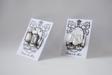 Clear Swarovski Crown Set Earring - Large Octagon