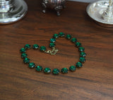 Emerald Green Riviere Necklace - Medium Round