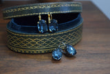 Indian Sapphire Aurora Crystal Earrings - Large Oval or Large Teardrop